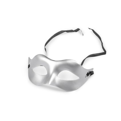 Karnevalová maska - škraboška k dotvoření (Varianta 1 stříbrná, Balení 1 ks)