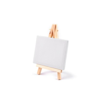 Mini malířský stojan s plátnem (Varianta 1 (8x10 cm) bílá, Balení 1 ks)
