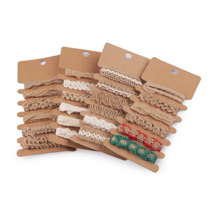 Sada jutových prýmků (Varianta 1 režná světlá, Balení 1 sada)