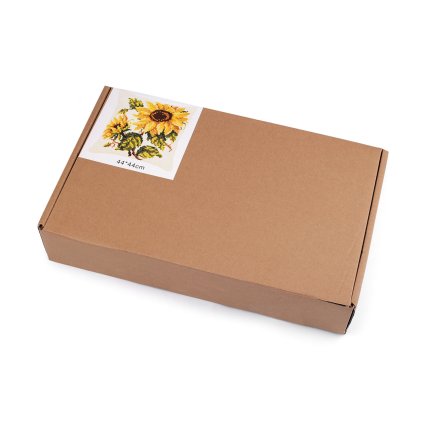 Kreativní sada povlak na polštář k vyšívání (Varianta 2 fialovorůžová květ, Balení 1 ks)