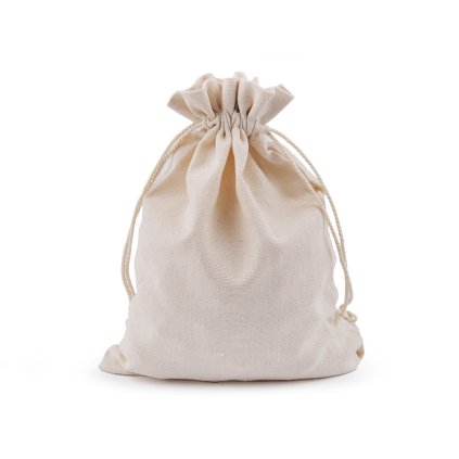 Dárkový pytlík 17x22 cm lněný (Varianta režná světlá, Balení 1 ks)