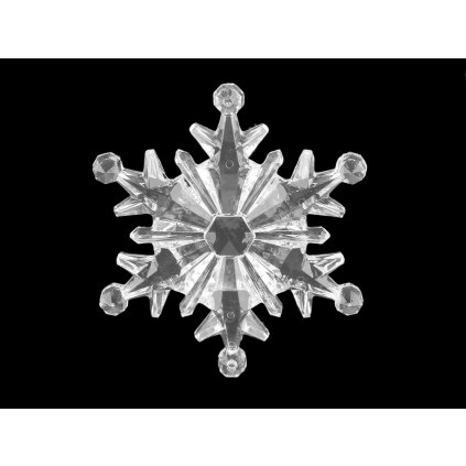 Dekorační vločky Ø10; 11 cm k zavěšení (Varianta 2 transparent, Balení 1 ks)