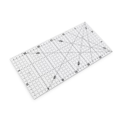 Pravítko na patchwork 15x30 cm (Varianta transparent, Balení 1 ks)