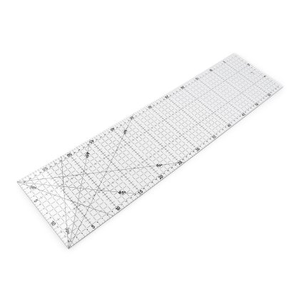 Pravítko na patchwork 15x60 cm (Varianta transparent, Balení 1 ks)