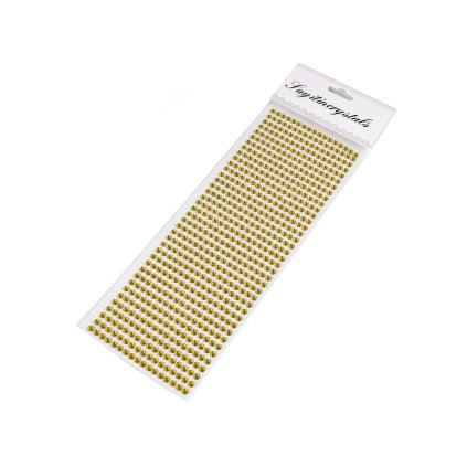 Samolepicí kamínky na lepicím proužku Ø5 mm (Varianta 1 crystal, Balení 1 karta)