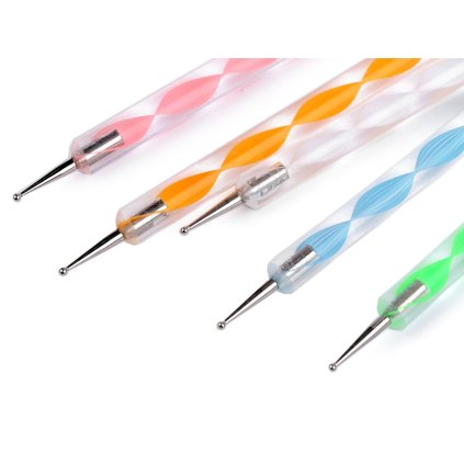 Tečkovací / embosovací / modelovací pera sada 5 ks (Varianta mix, Balení 1 sada)