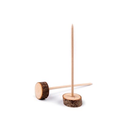 Dřevěný stojan / podstavec k dotvoření (Varianta přírodní, Balení 2 ks)