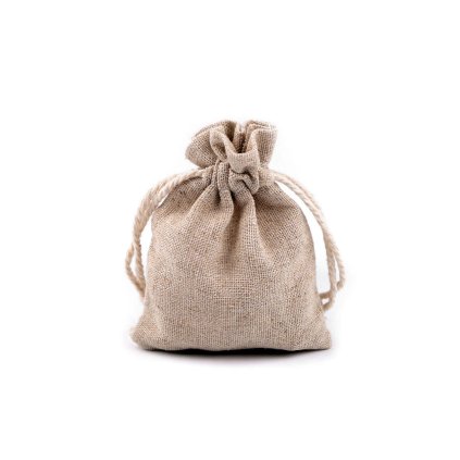 Dárkový pytlík 8x10 cm lněný (Varianta režná, Balení 10 ks)