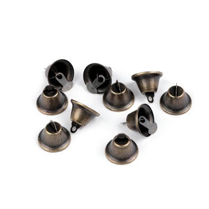 Kovový zvoneček Ø16 mm (Varianta staromosaz, Balení 10 ks)