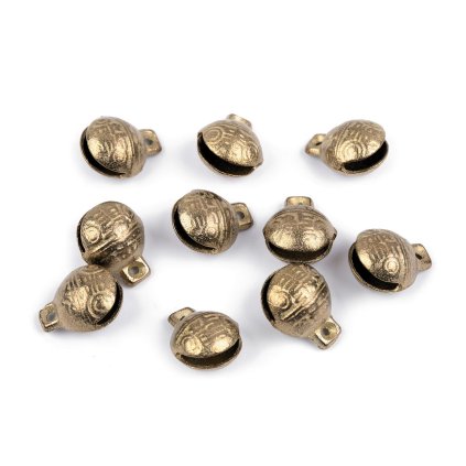 Rolničky mosazné s krásným zvukem 13x17 mm (Varianta mosaz, Balení 2 ks)