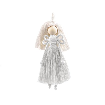 Andělka hand made macrame k zavěšení