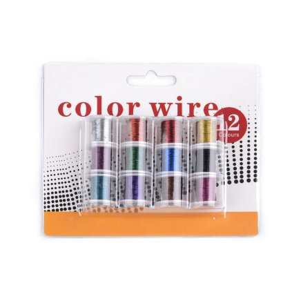 Dekorační drátek Ø0,3 mm sada 12 ks (Varianta mix, Balení 1 sada)