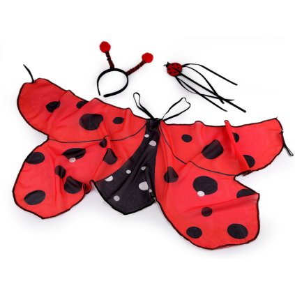 Karnevalový kostým - beruška (Varianta červená, Balení 1 sada)