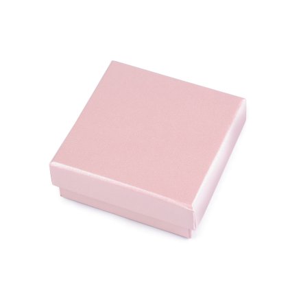Krabička na šperky 9x9 cm (Varianta 1 pudrová perleť, Balení 1 ks)