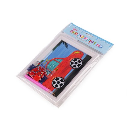 Diamantové malování s rámečkem, kreativní sada (Varianta 1 náhodná barva auto, Balení 1 sada)