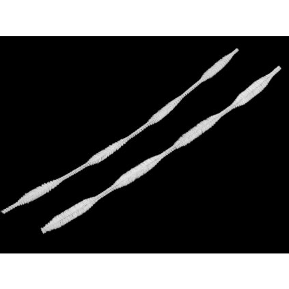 Chlupaté drátky na tvoření Ø5-10 mm délka 30 cm (Varianta 1 bílá, Balení 25 ks)