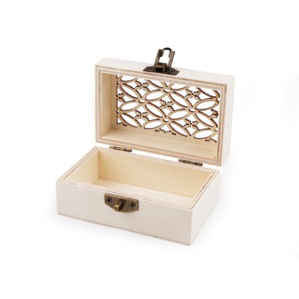 Dřevěná krabička k dozdobení (Varianta přírodní, Balení 1 ks)