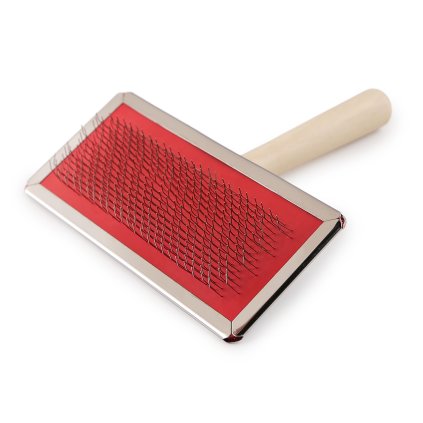 Rozčesávací kartáč / hřeben na macrame 11,5x5,5 cm (Varianta červená, Balení 1 ks)