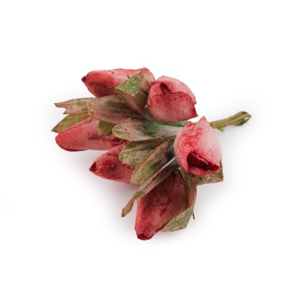 Umělý tulipán na drátku, vintage styl (Varianta 1 bílá, Balení 6 ks)