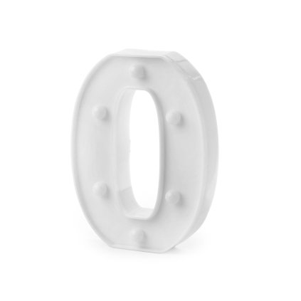 Svítící číslice k narozeninám a Novému roku (Varianta 4 "3" bílá, Balení 1 ks)