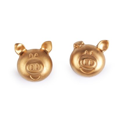 Zlaté prasátko pro štěstí (Varianta zlatá, Balení 2 ks)
