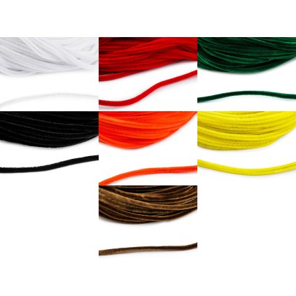 Chlupatý drátek na tvoření Ø6 mm metráž (Varianta 1 Off White, Balení 6 m)