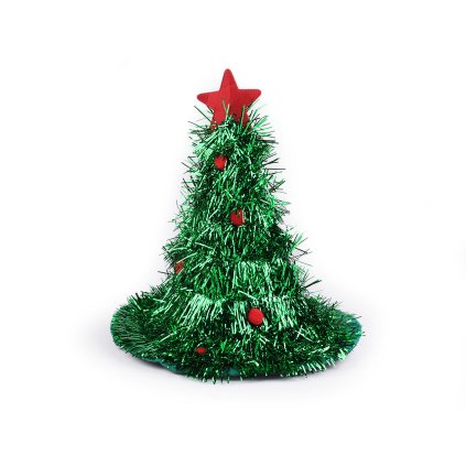 Klobouk vánoční stromeček (Varianta zelená, Balení 1 ks)