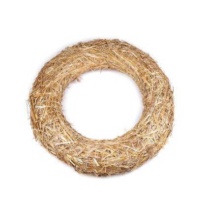 Slaměný věnec Ø60 cm (Varianta přírodní, Balení 1 ks)
