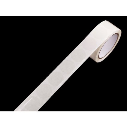 Samolepicí kolečka transparentní na roli Ø2; 2,5; 3 cm (Varianta 1 (Ø2 cm) transparent, Balení 1 ks)
