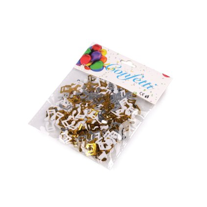 Konfety noty (Varianta 1 stříbrná zlatá, Balení 1 sáček)