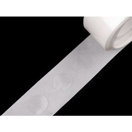 Oboustranné gelové tečky, samolepicí, ovál 10x12 mm na roli