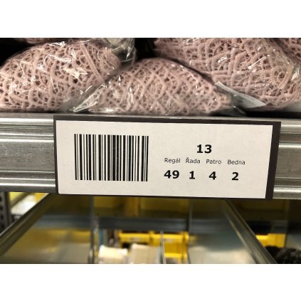 Magnetický štítek 4x10,8 cm (Varianta černá, Balení 14 ks)