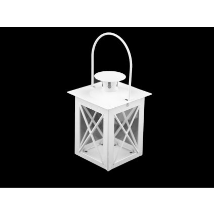 Kovová lucerna (Varianta 2 bílá, Balení 1 ks)