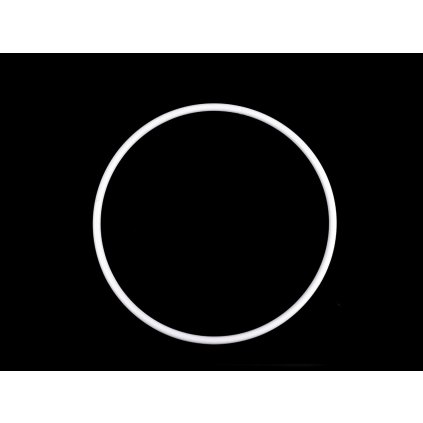 Plastový kruh Ø21; 26 cm (Varianta 1 (21 cm) bílá, Balení 1 ks)