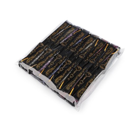 Vějíř textilní motýli s glitry (Varianta 1 červená, Balení 1 ks)