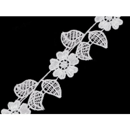 Vzdušná krajka / vsadka šíře 35 mm (Varianta bílá, Balení 13.5 m)