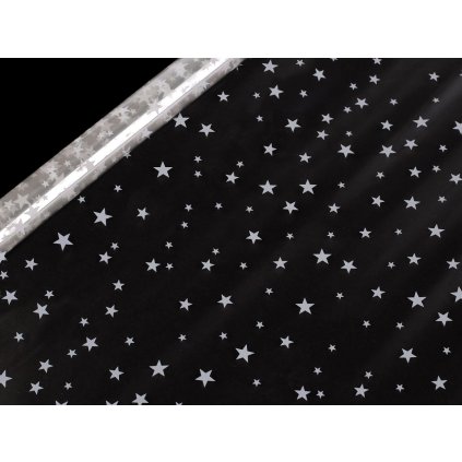 Balicí celofán vánoční / celoroční 0,7x2 m (Varianta 2 transparent srdce, Balení 1 ks)