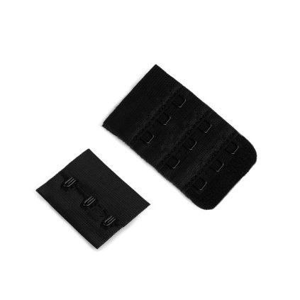 Zapínání na podprsenky šíře 40 mm trojřadé (Varianta 3 černá, Balení 2 pár)
