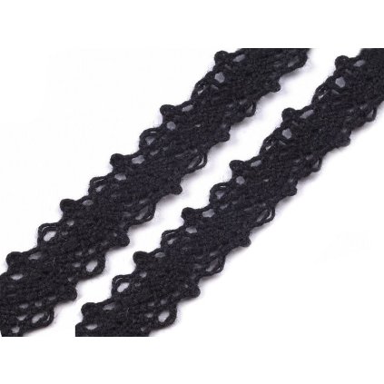 Bavlněná krajka / vsadka paličkovaná šíře 12 mm (Varianta 3 růžová světlá, Balení 27 m)