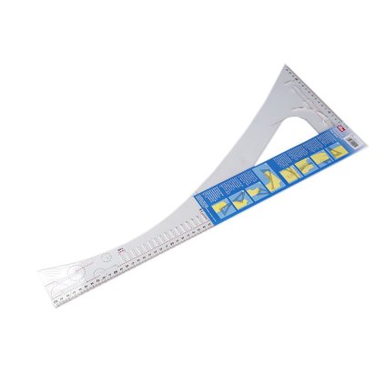 Krejčovský příložník / pravítko Prym délka 60 cm (Varianta transparent, Balení 1 ks)