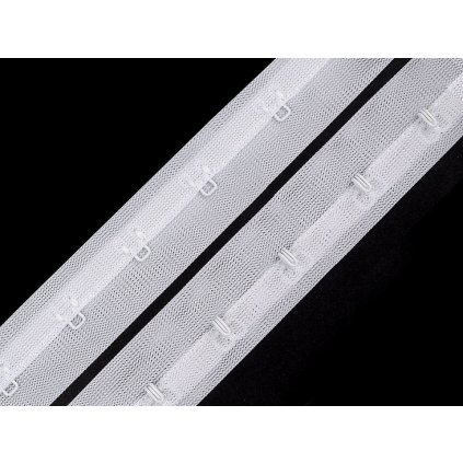 Zapínání korzetové PES šíře 25 mm jednořadé (Varianta 5 černá, Balení 1 m)