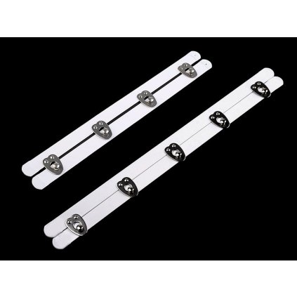 Korzetové zapínání šíře 12 mm délka 20; 25 cm (Varianta 1 (25 cm) bílá, Balení 1 pár)