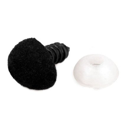 Čumák sametový s pojistkou 11x14 mm (Varianta 1 černá, Balení 10 sada)