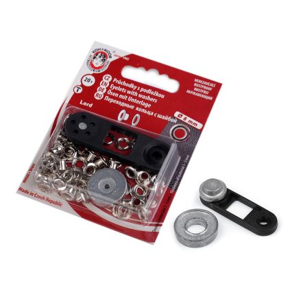 Průchodky s podložkou vnitřní Ø4 mm / vnější Ø8 mm (Varianta 1 nikl, Balení 1 blistr)