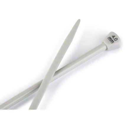 Rovné jehlice č. 4; 4,5 (Varianta 4,5 stříbrná, Balení 1 pár)