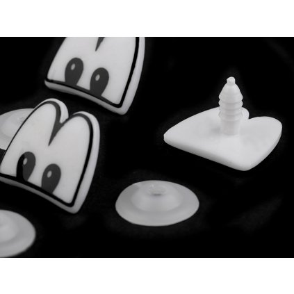 Oči s pojistkou 22x24 mm (Varianta b černá, Balení 5 pár)