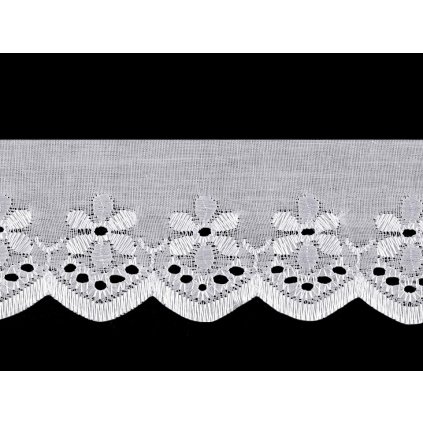 Madeira - štykování šíře 50 mm (Varianta bílá studená, Balení 13.5 m)