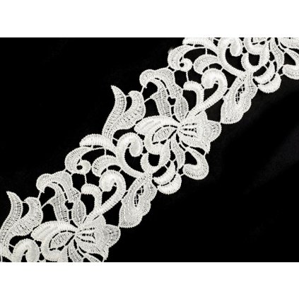 Vyšívaná krajka šíře 70-75 mm (Varianta 3 modrá berlínská, Balení 1 m)