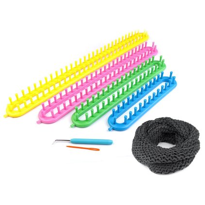 Sada plastových rámečků na pletení tunelů, šál, čepic (Varianta viz foto, Balení 1 sada)