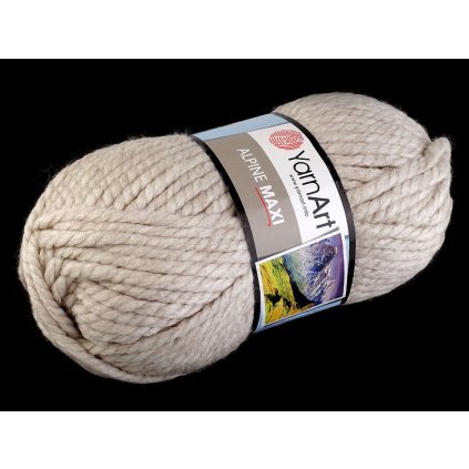 Pletací příze Alpine maxi 250 g (Varianta 1 (665) ecru, Balení 1 ks)
